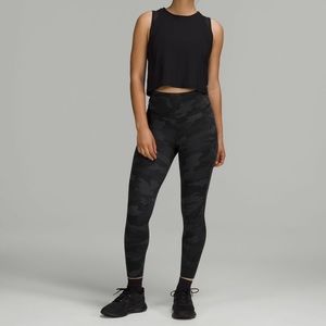 Lululemon Wunder Train Contour Fit High Rise Pant 28” Size 6 Heritage Camo